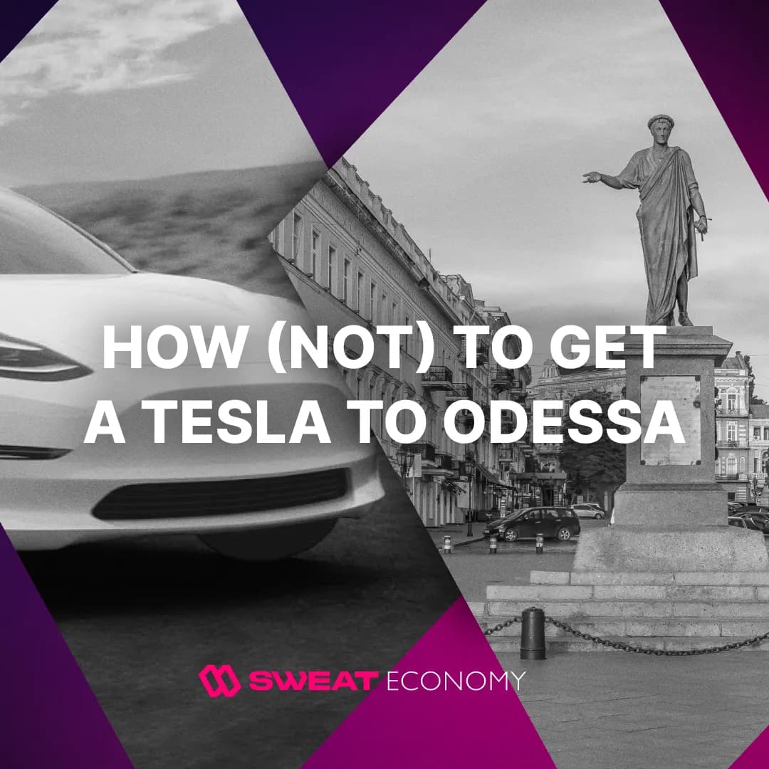 "How (not) to get a Tesla to Odessa" artwork